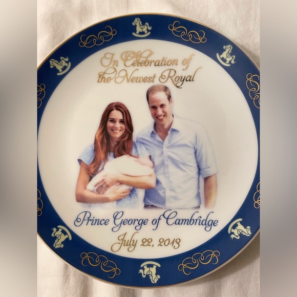 Royalty Plate Prince George’s Birth - Picture 2 of 4